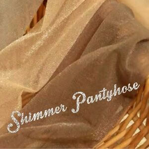✨SHIMMERING GLISTENING STOCKINGS PANTYHOSE NYLONS AVAILABLE IN 2 COLORS-NEW